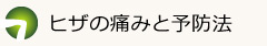 膝の痛みと予防法